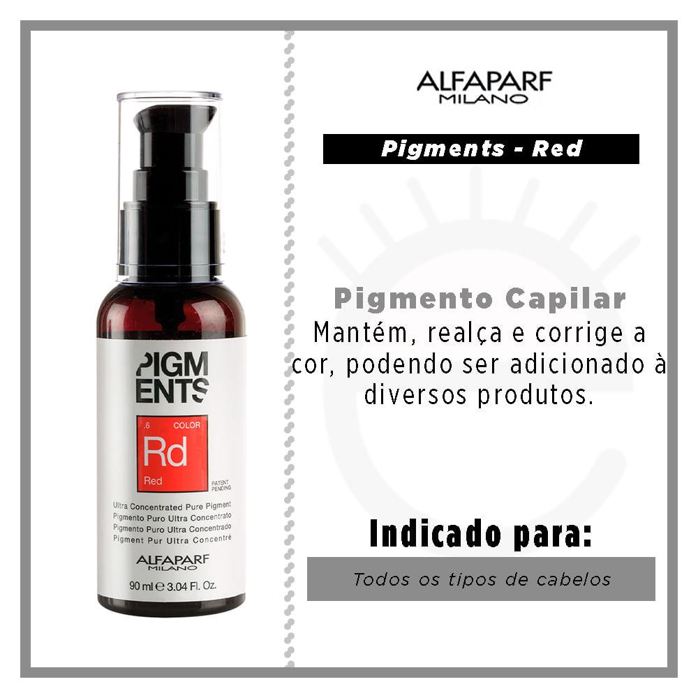 Pigmento Concentrado Alfaparf Milano Pigments Pure Pigment Red - 2
