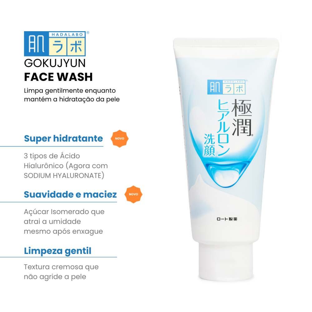 Sabonete Hidratante Facial Hada Labo - Gokujyun Face Wash - 3