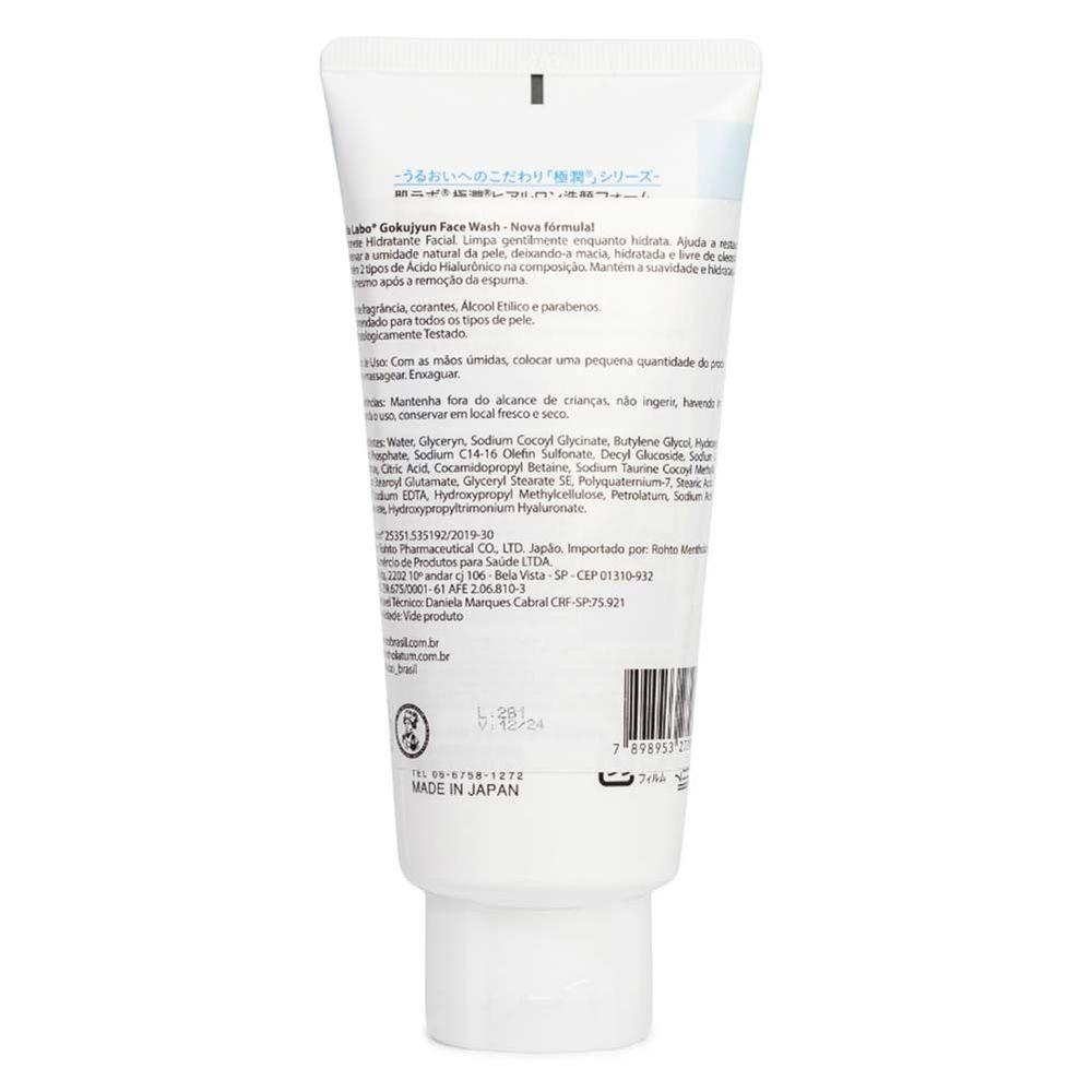 Sabonete Hidratante Facial Hada Labo - Gokujyun Face Wash - 4