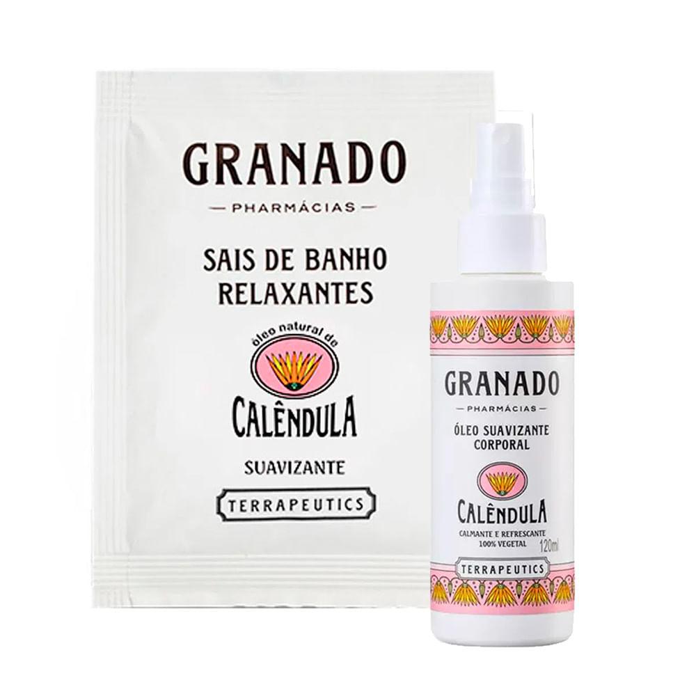 Granado Terrapeutics Calêndula Kit - Sais de Banho + Óleo Corporal - 1
