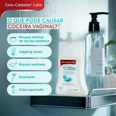 Sabonete Íntimo em Gel para Coceira Vaginal Gino-Canesten Calm