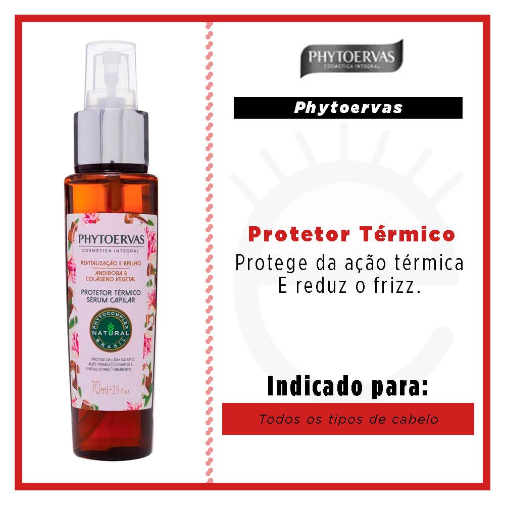 Phytoervas Revitalização e Brilho Andiroba e Colágeno Vegetal – Protetor Térmico - 2