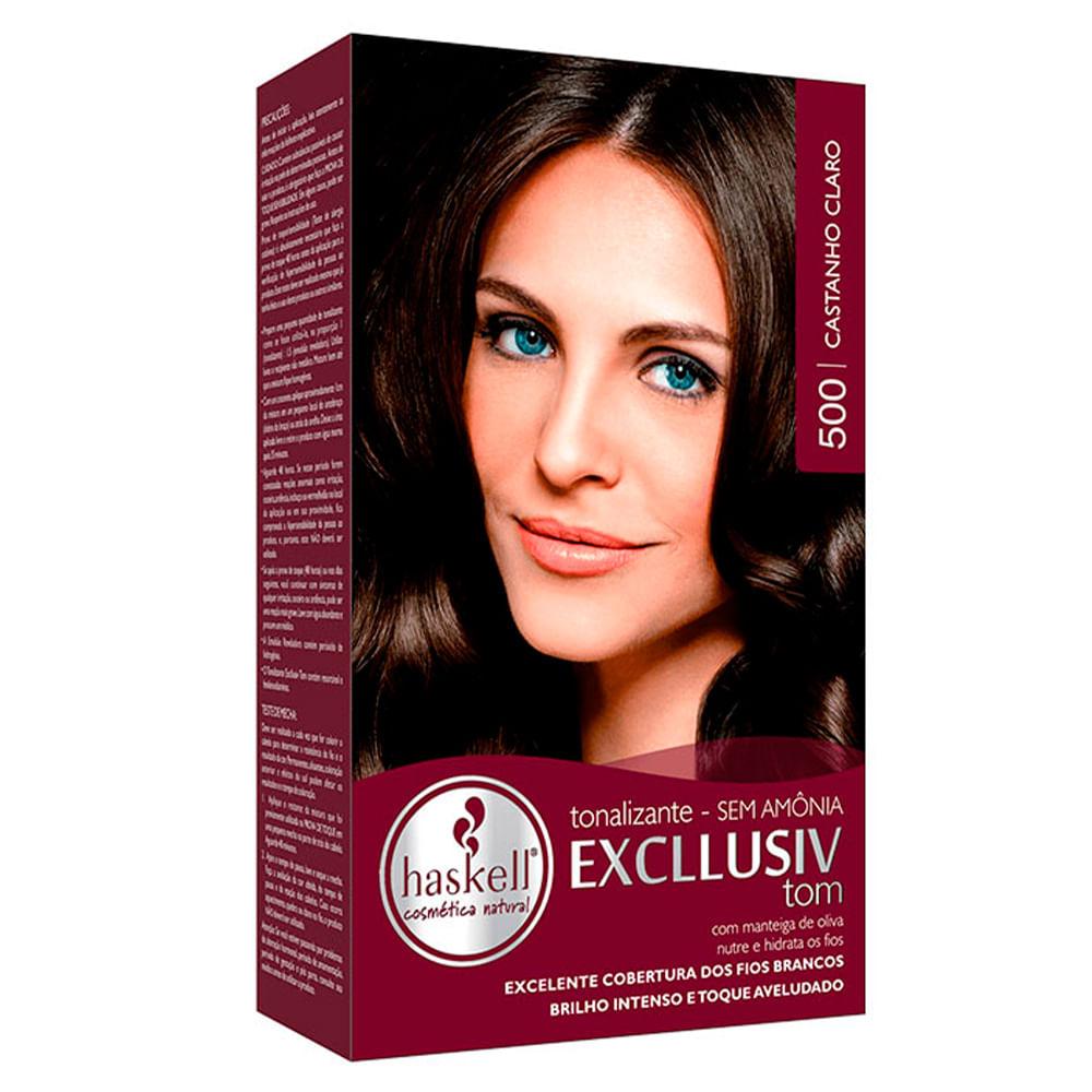 Haskell Tons Castanhos Kit – Tonalizante + Tratamento pós + Emulsão + Luvas + Folheto - 1