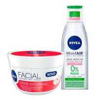 NIVEA Micellair + Antissinais Kit - Creme Facial + Água Micelar 7 em 1 - 1