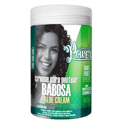 Soul Power Babosa Aloe Cream – Creme de Pentear Hidratante