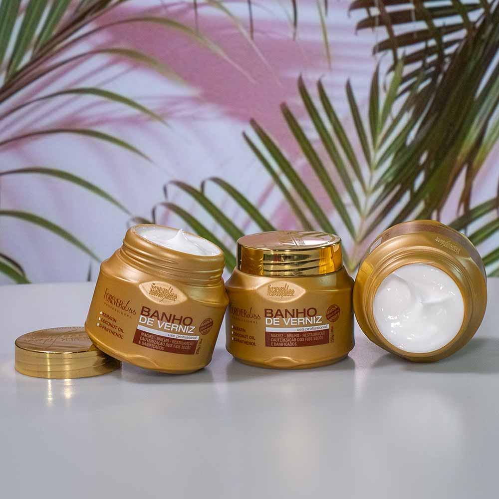 Kit Shampoo + Máscara Forever Liss Especial Banho de Verniz - 5