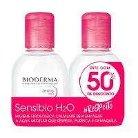 Kit Bioderma H2O Sensibio Água Micelar Calmante com 2 Unidades - 1