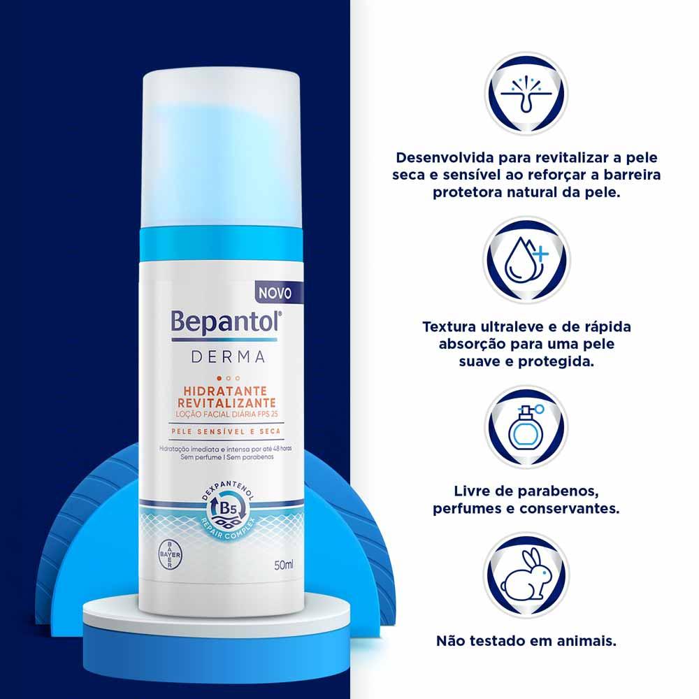 Bepantol Derma Hidratante Revitalizante - Loção Facial Diária FPS25 - 3