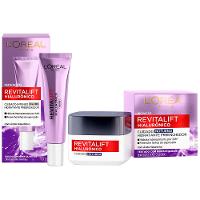 L'Oréal Paris Revitalift Hialurônico Kit – Creme para Olhos + Creme Facial Anti-idade Noturno - 1