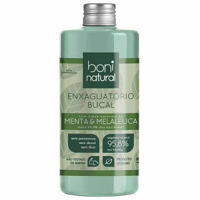 Enxaguante Bucal Boni Natural Menta e Melaleuca