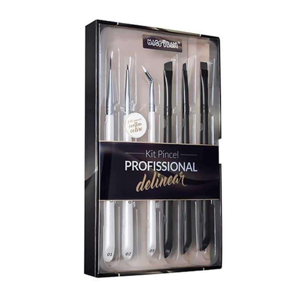 Macrilan WB700 Kit – 6 Pincéis de Maquiagem para Delinear - 1