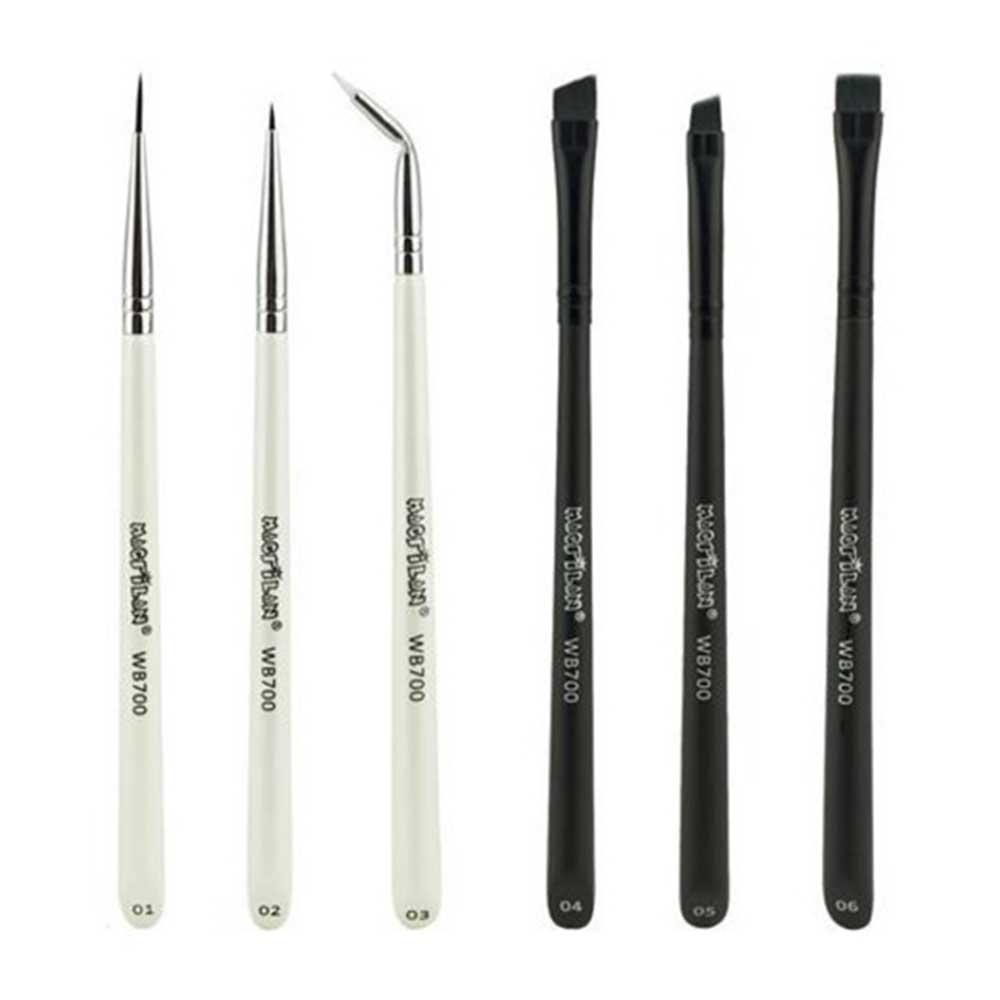 Macrilan WB700 Kit – 6 Pincéis de Maquiagem para Delinear - 2