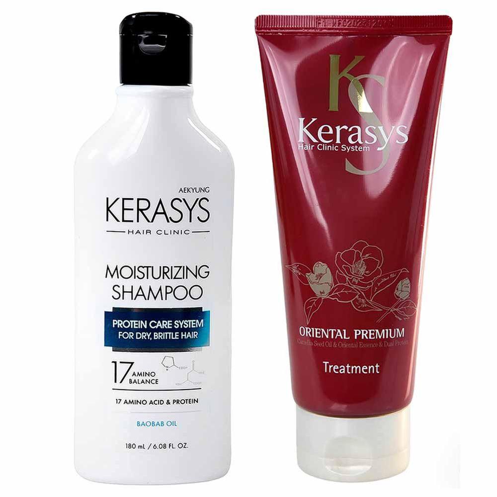 Kerasys Moisturizing Kit - Shampoo + Máscara Tratamento - 1