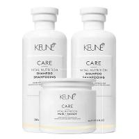 Keune Vital Nutrition Kit – Shampoo + Condicionador + Máscara - 1