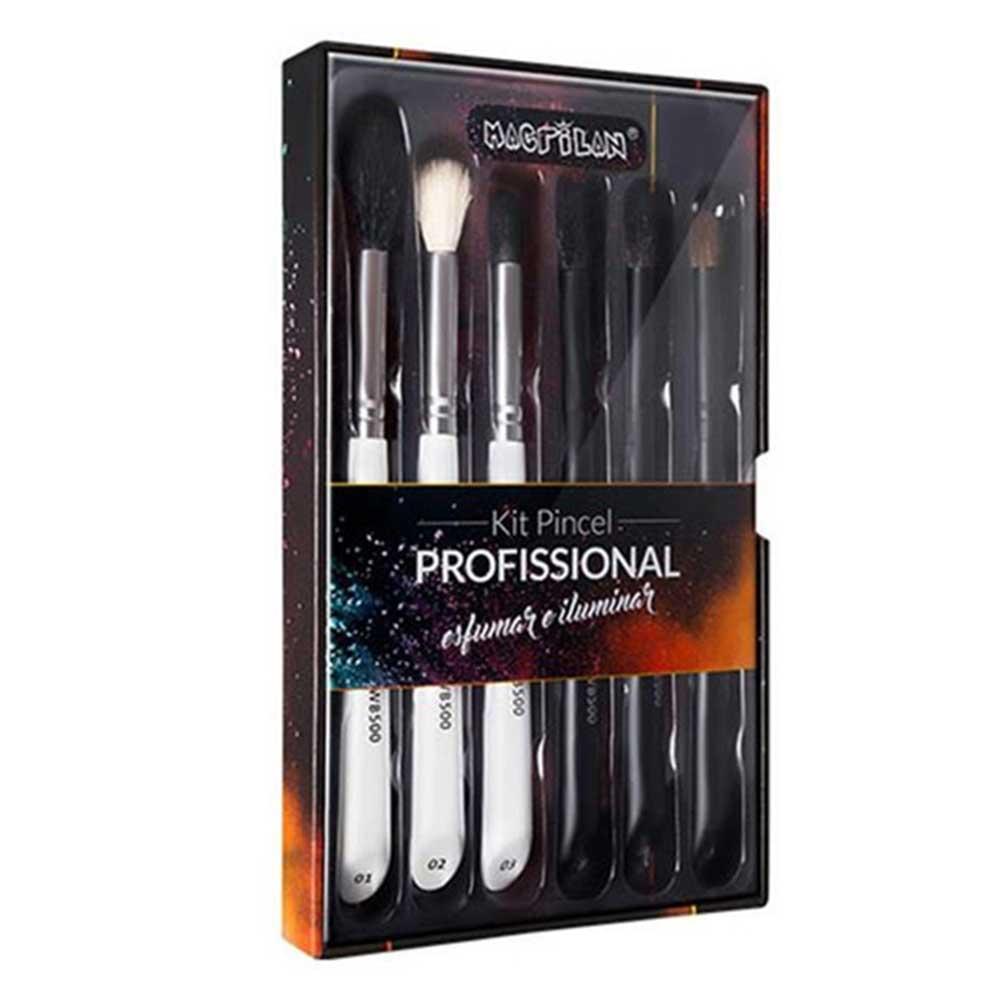 Macrilan WB500 Kit – 6 Pincéis de Maquiagem para Esfumar - 1