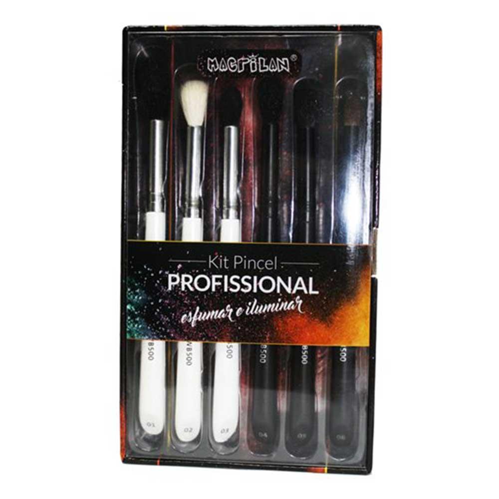 Macrilan WB500 Kit – 6 Pincéis de Maquiagem para Esfumar - 2