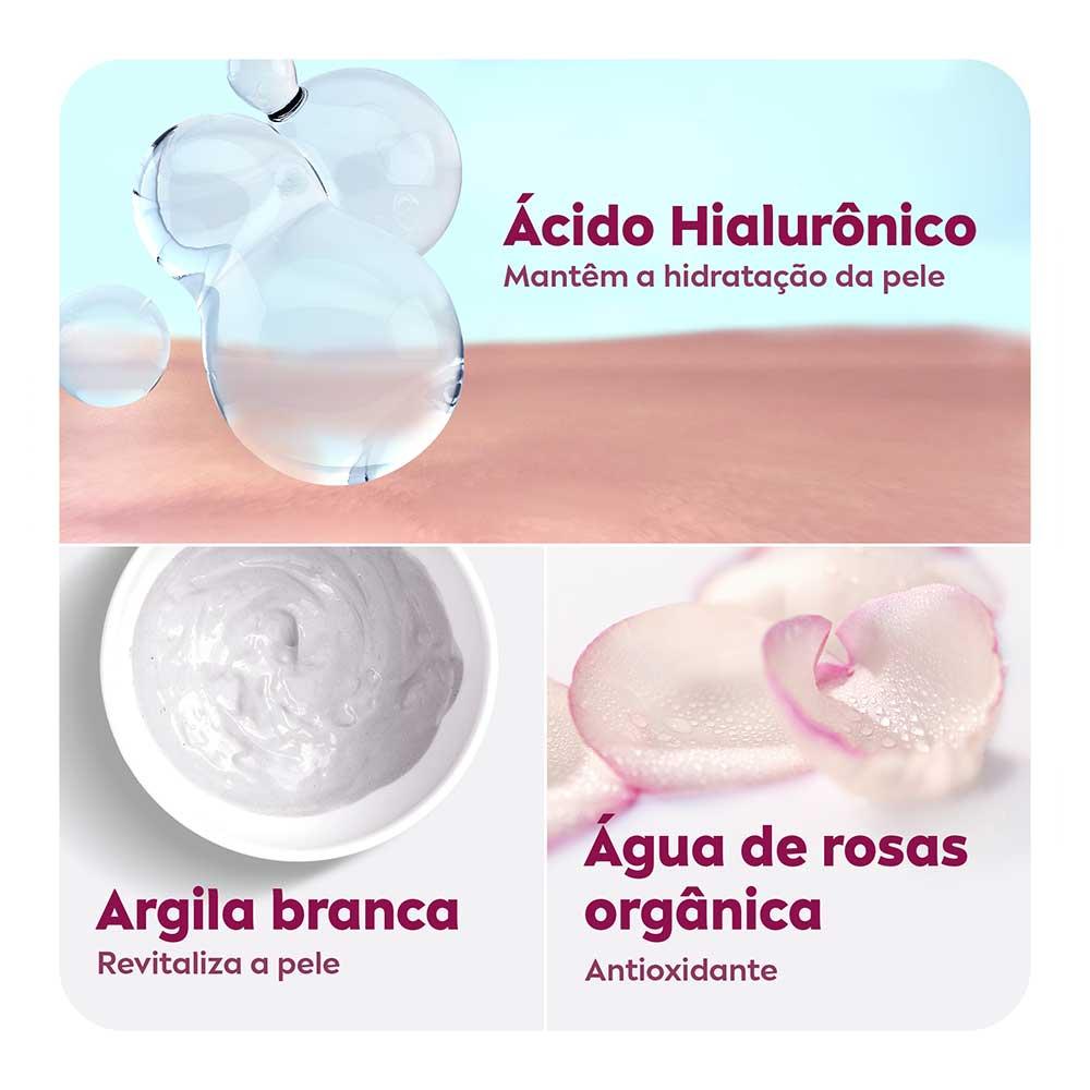 NIVEA Aqua Rose 3 em 1  - Sabonete, Esfoliante e Máscara Facial - 5