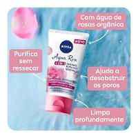 NIVEA Aqua Rose 3 em 1  - Sabonete, Esfoliante e Máscara Facial - 3