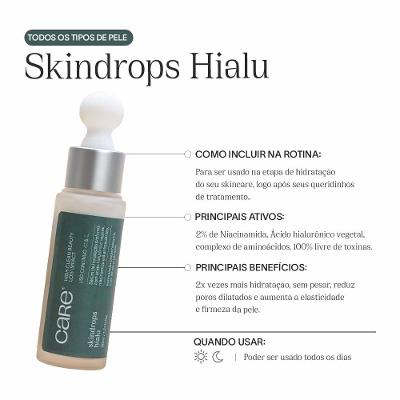 Sérum de Hidratação Profunda Care Natural - Skindrops Hialu