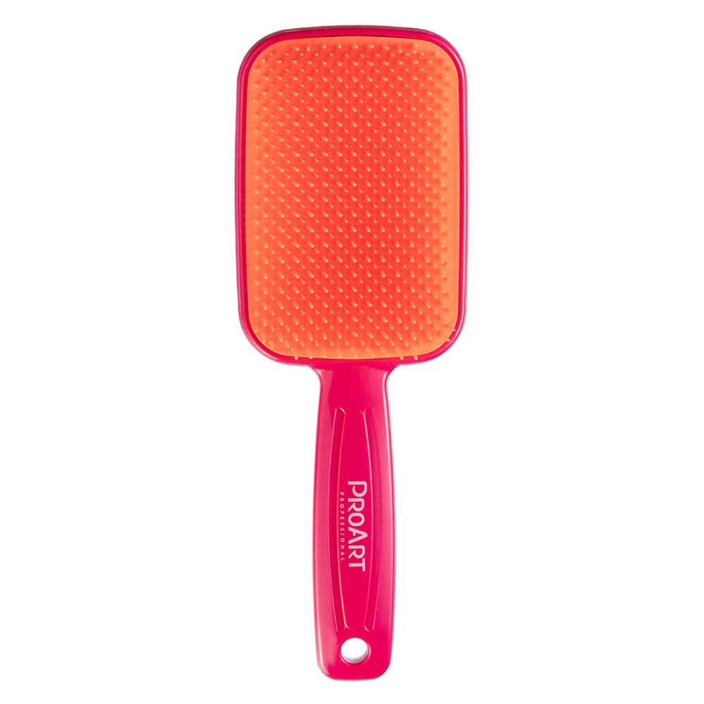 Escova de Cabelo Desembaraçante ProArt Rosa e Laranja - 1