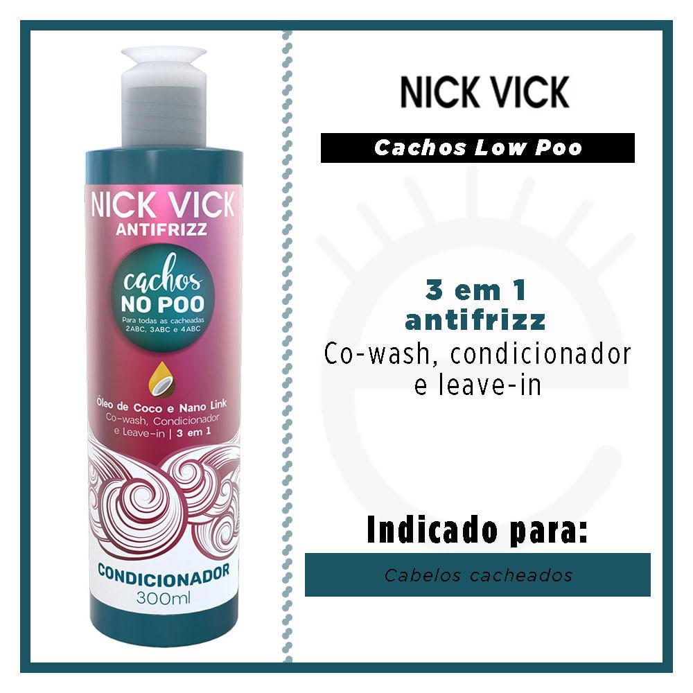 Nick Vick Antifrizz Cachos Np Poo - Condicionador - 2