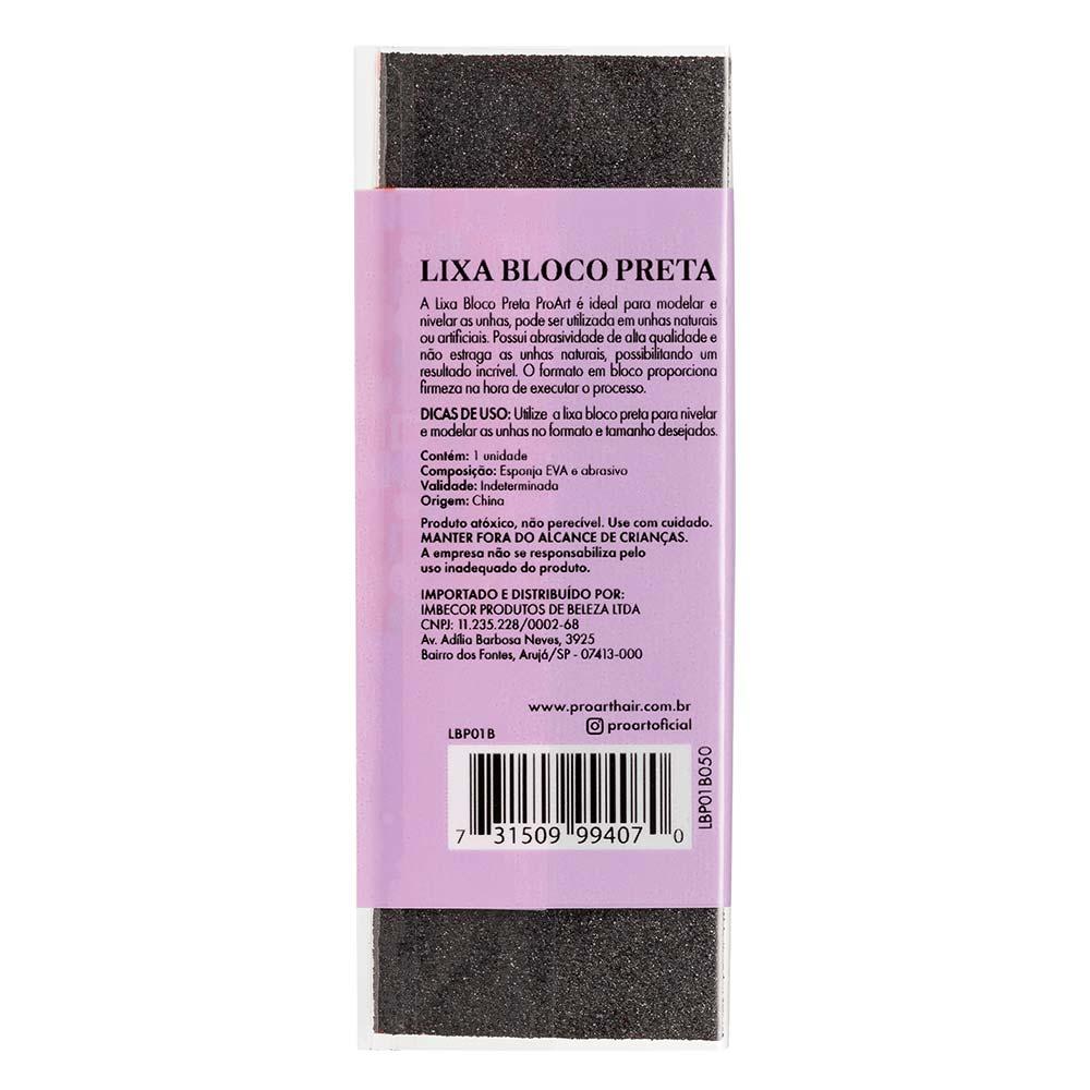Lixa Proart Bloco Preta - 5