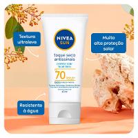 NIVEA Sun Protetor Solar Facial Toque Seco Antissinais Fps70 - 3