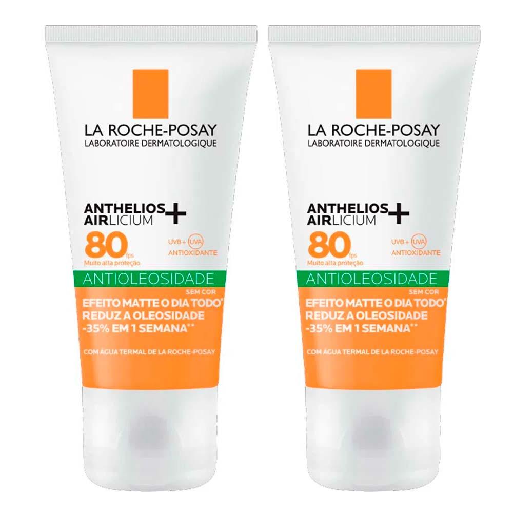 La Roche-Posay Anthelios Airlicium+ Kit com 2 Unidades - Protetor Solar Facial FPS80 - 40g - 1