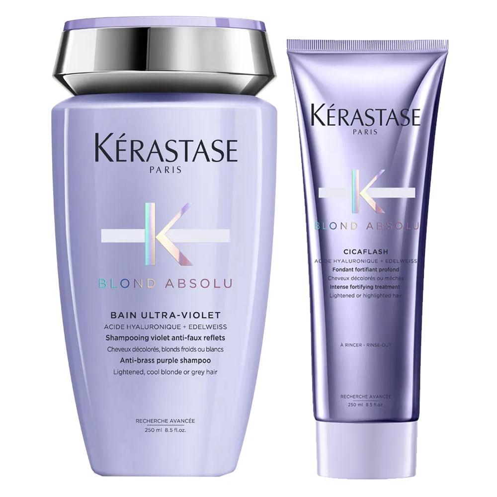 Kérastase Blond Absolu Cicaflash Ultra-Violet Kit - Shampoo + Tratamento - 1