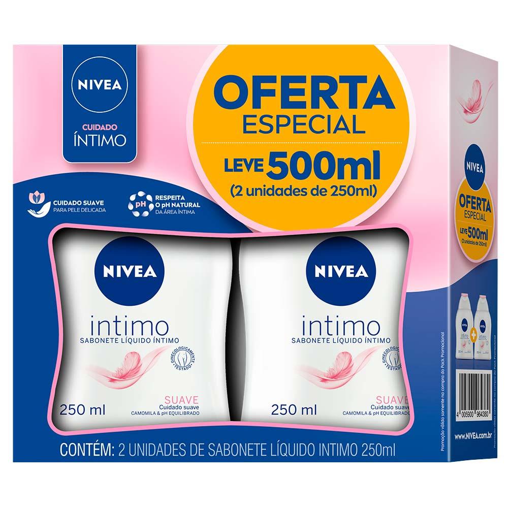 NIVEA Kit com 2 Unidades – Sabonete Líquido Íntimo Suave 250ml - 1