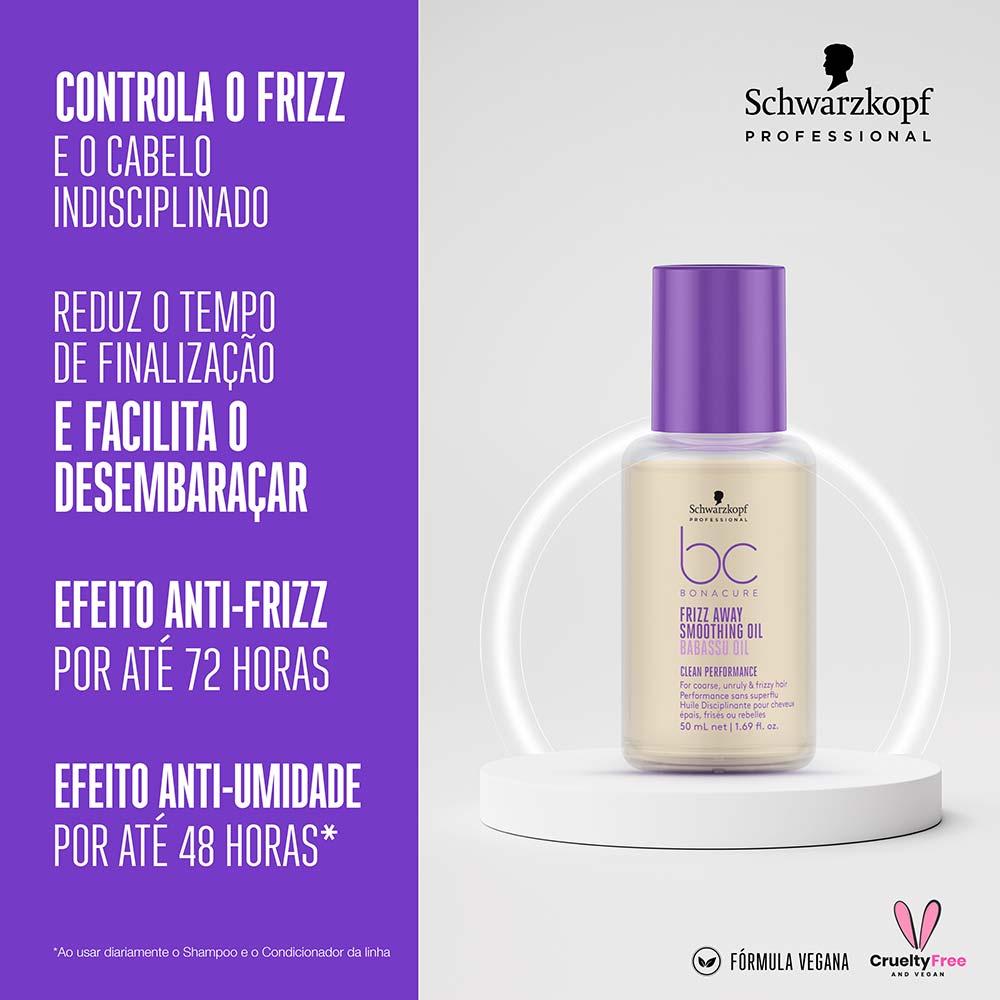 Óleo Schwarzkopf BC Clean Performance Frizz Away Smoothing Oil - 2