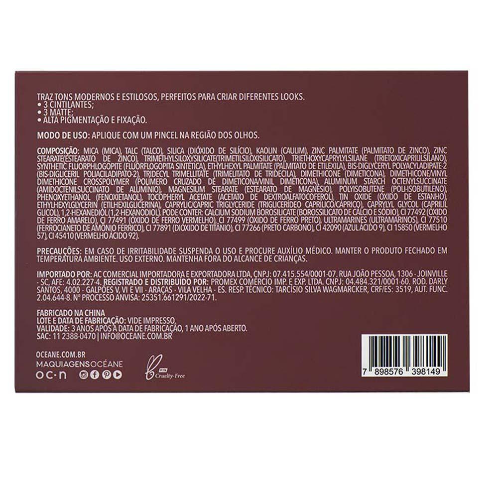 Paleta De Sombras Océane Edition 6 Palette Glorious - 7