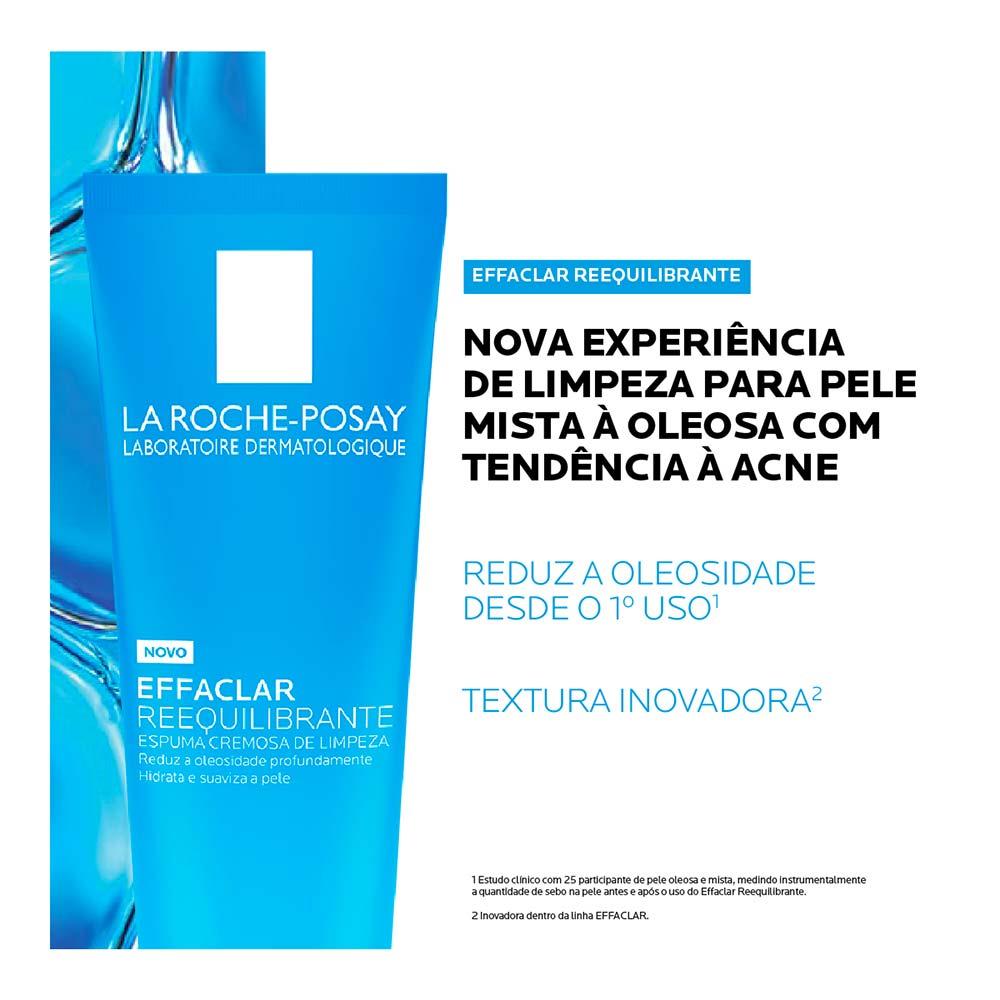 Espuma de Limpeza Facial Cremosa La Roche-Posay Effaclar Reequilibrante - 4
