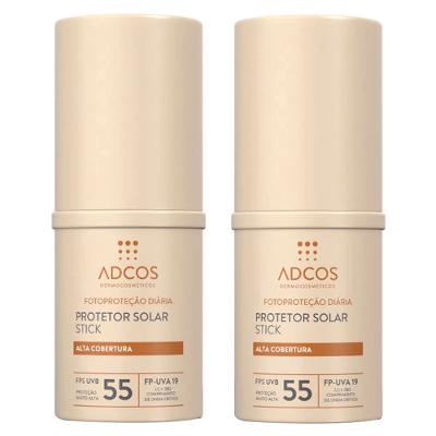 Adcos Dermocosméticos Kit com 2 Protetores Solares Stick Com Cor Ivory
