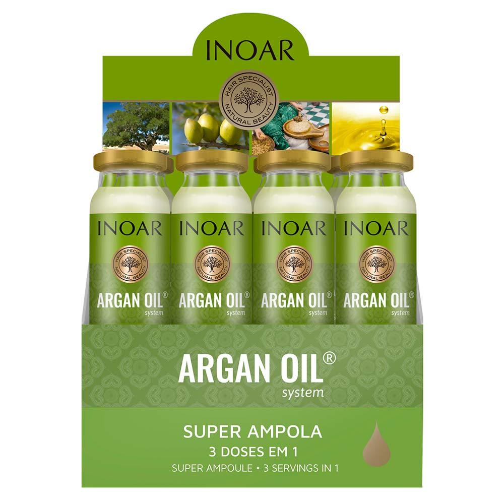 Inoar Argan Oil Kit Ampolas 12 Unidades - 1