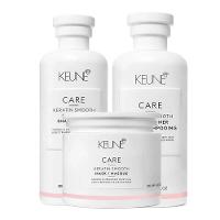 Keune Keratin Smooth Kit Shampoo + Condicionador + Máscara - 1