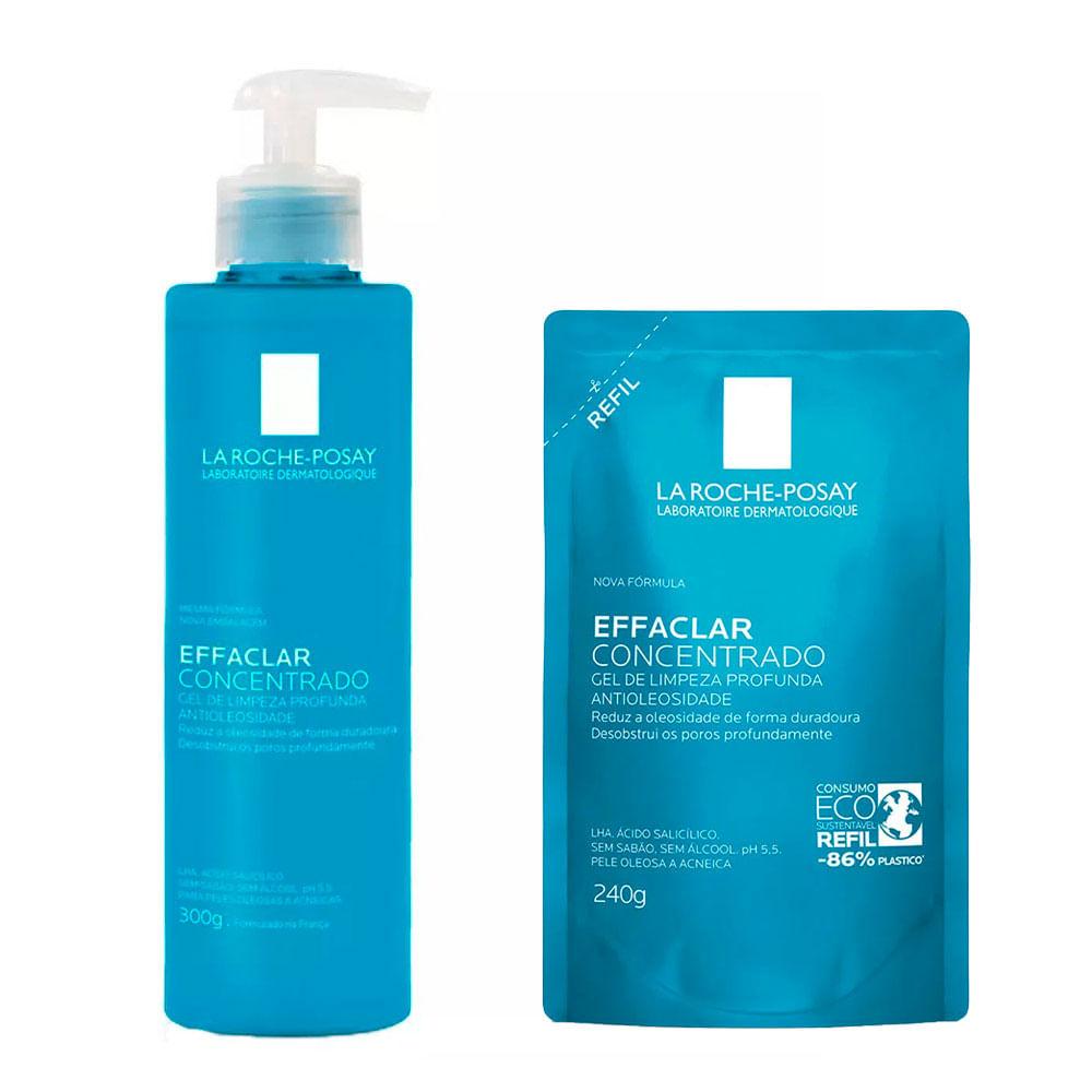La Roche-Posay Effaclar Concentrado Kit - Gel de Limpeza Facial + Refil - 1