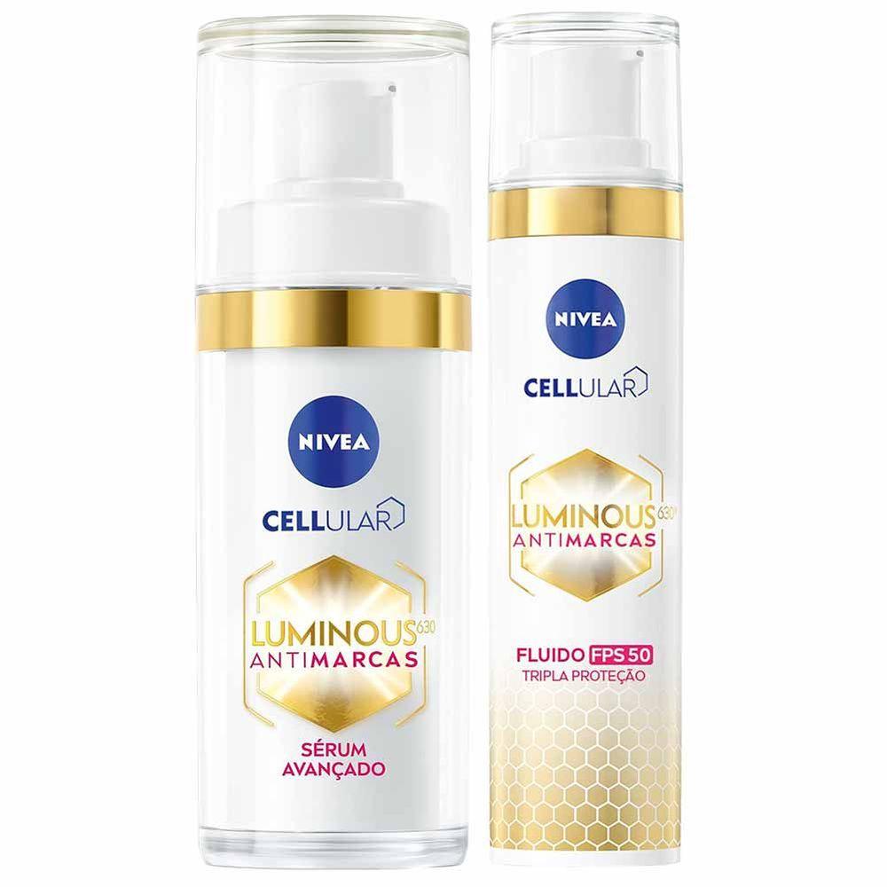NIVEA Cellullar Luminous 630 Kit - Sérum Clareador + Fluido Facial - 1