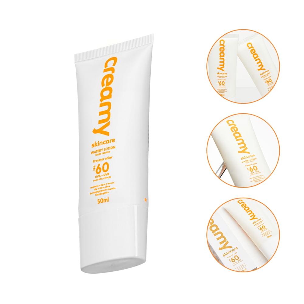 Protetor Solar Facial Creamy - Watery Lotion FPS60 - 3
