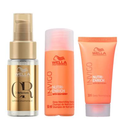 Wella Professionals Invigo Kit - Shampoo + Máscara + Óleo Oil Reflection