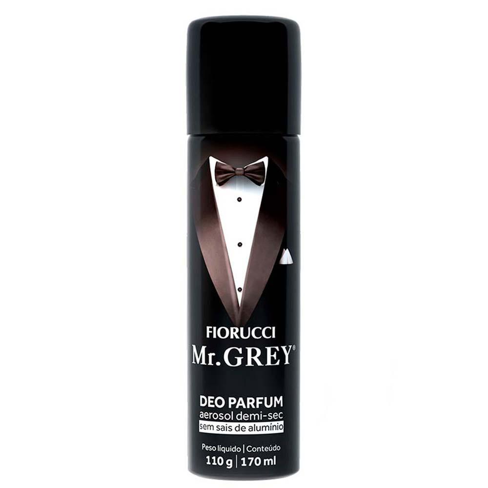 Fiorucci Mr Grey Coffret - Perfume Masculino - Deo Colônia + Desodorante Aerosol - 3