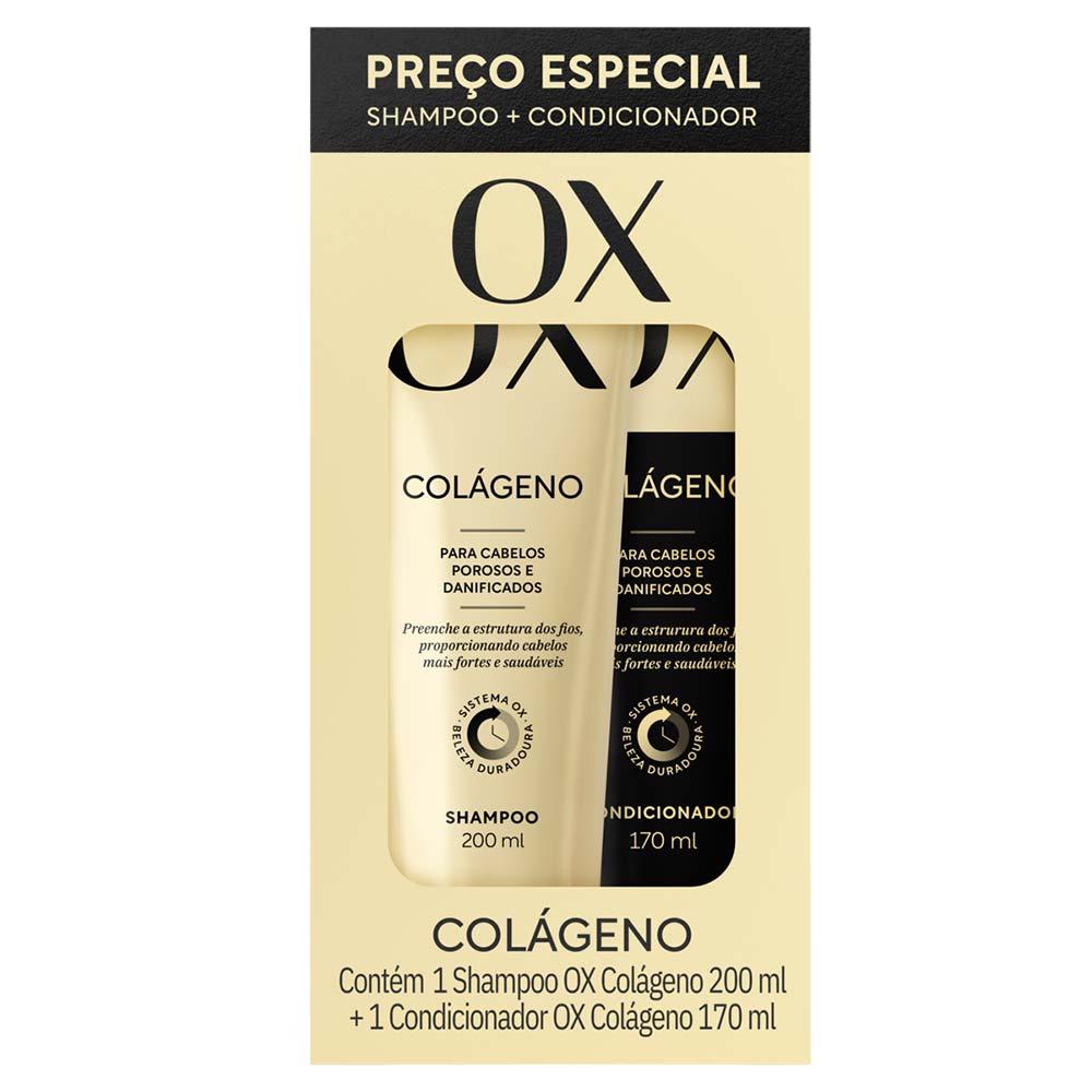 Ox Colágeno Kit - Shampoo + Condicionador - 1