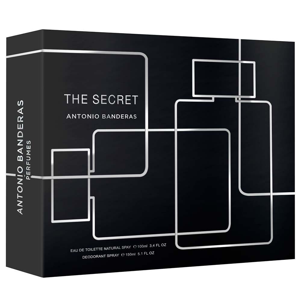 Coffret Banderas The Secret Kit - Perfume Masculino EDT + Desodorante Spray - 2