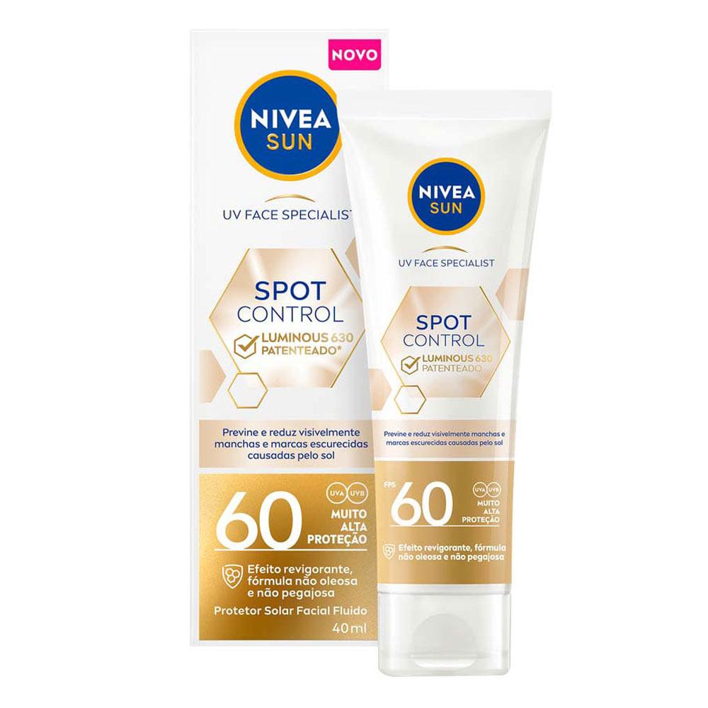 Protetor Solar Facial Fluido NIVEA Sun - Spot Control Luminous 630 FPS60 - 1