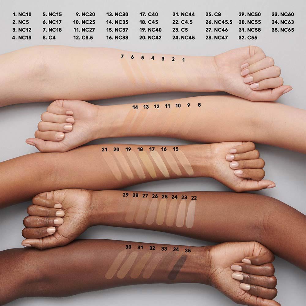 Base Líquida M·A·C Soft Matte Studio Fix - Tons Escuros FPS15 - 7