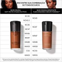 Base Líquida M·A·C Soft Matte Studio Fix - Tons Escuros FPS15 - 5