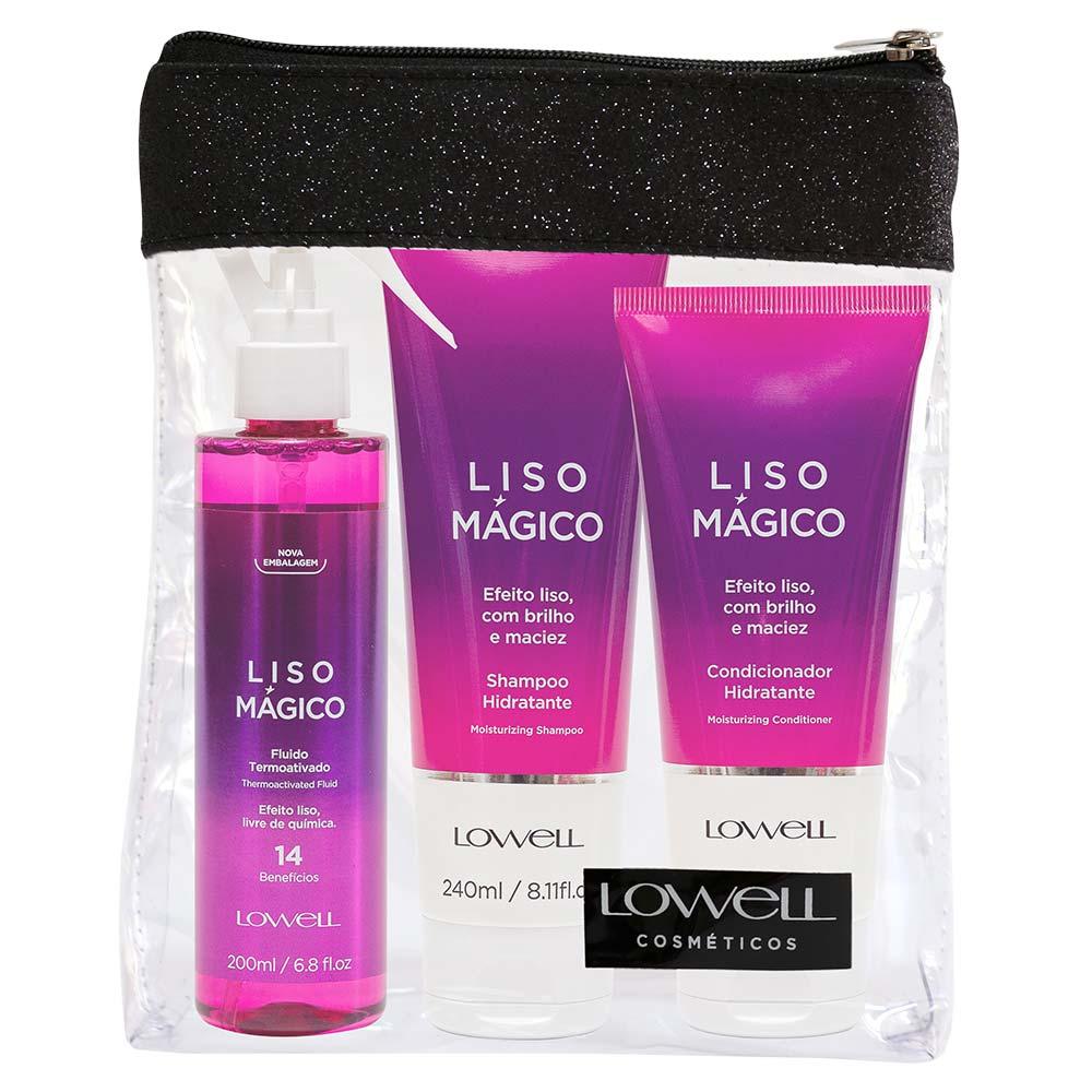 Lowell Liso Mágico Kit Shampoo Condicionador Fluido - 1