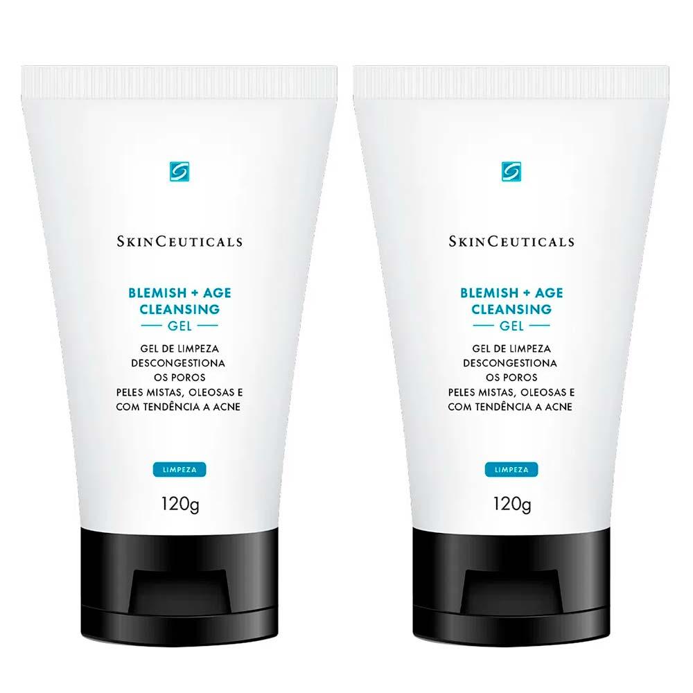 SkinCeuticals Blemish Cleansing Gel Kit com 2 Unidades – Sabonete Líquido Facial 120g - 1