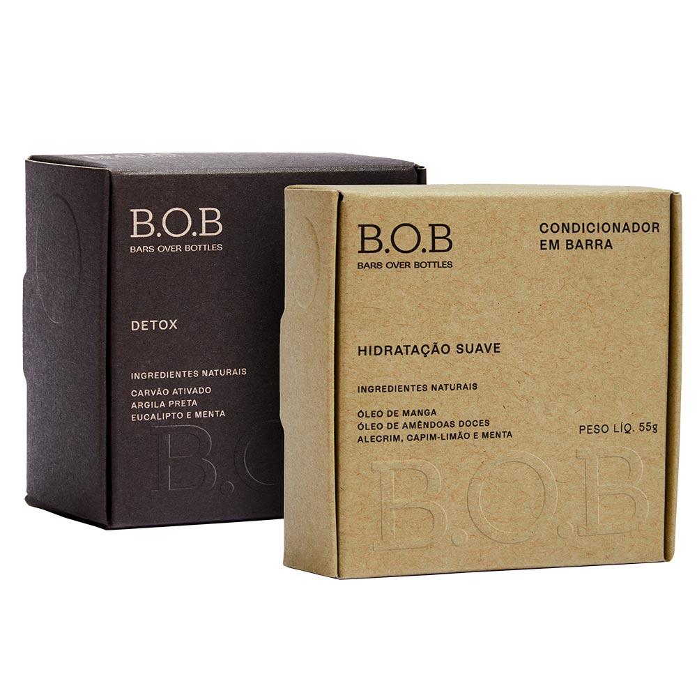 B.O.B Kit – Shampoo Detox + Condicionador Hidratação Suave - 1