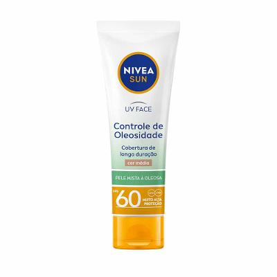NIVEA SUN Protetor Solar UV Face Controle de Oleosidade Cor Média FPS 60